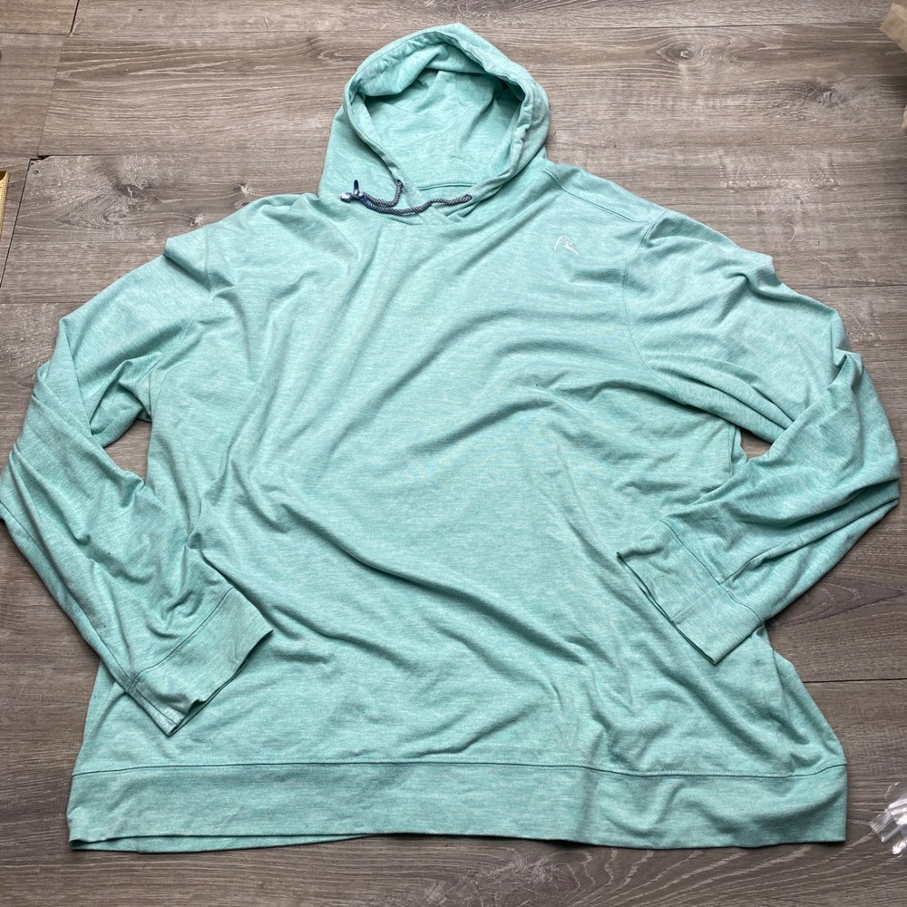 Rhoback Men's Light Teal Hooded Pullover